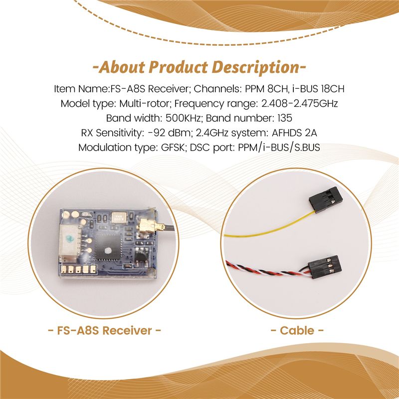 AS96 – Für FS-A8S 2,4G 8CH Min – Receiver Sbus 8Ch Bewertung und Preis
